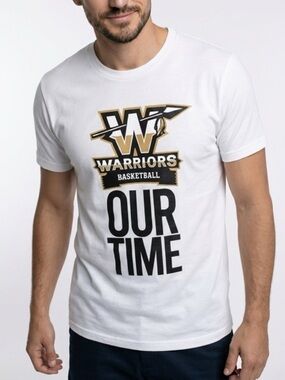 Warriors 'Our Time' White Graphic Tee - Men's Shirt